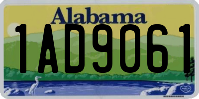 AL license plate 1AD9061