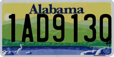 AL license plate 1AD9130