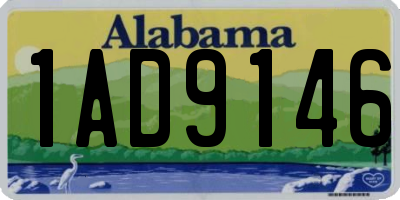 AL license plate 1AD9146