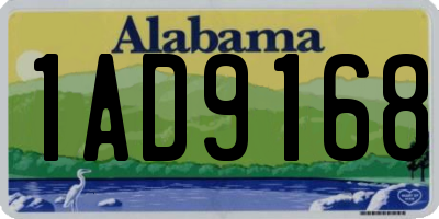 AL license plate 1AD9168
