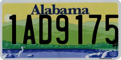 AL license plate 1AD9175