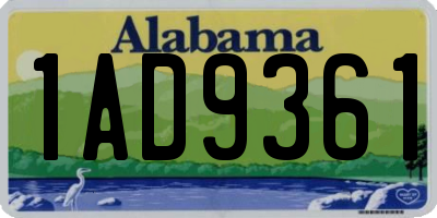 AL license plate 1AD9361