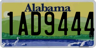 AL license plate 1AD9444