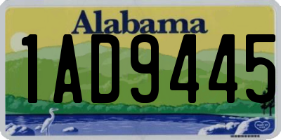 AL license plate 1AD9445