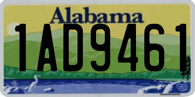 AL license plate 1AD9461
