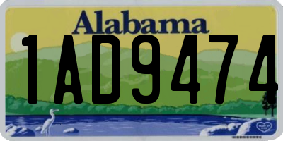 AL license plate 1AD9474
