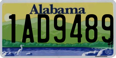 AL license plate 1AD9489