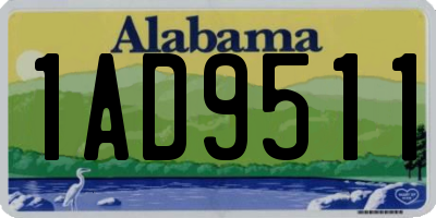 AL license plate 1AD9511