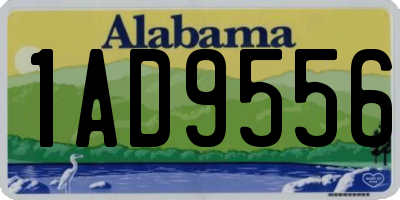 AL license plate 1AD9556