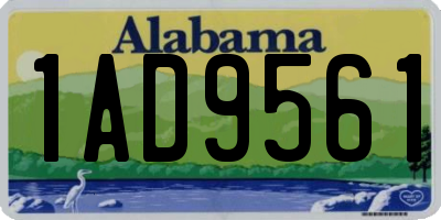 AL license plate 1AD9561