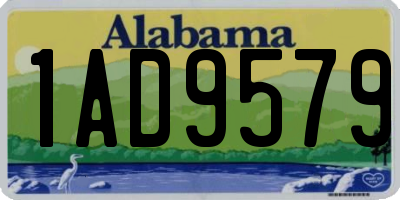 AL license plate 1AD9579