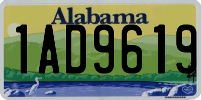 AL license plate 1AD9619