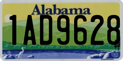 AL license plate 1AD9628