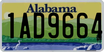 AL license plate 1AD9664
