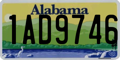 AL license plate 1AD9746