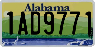 AL license plate 1AD9771