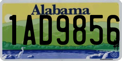 AL license plate 1AD9856