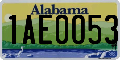 AL license plate 1AE0053