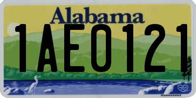 AL license plate 1AE0121