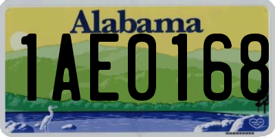 AL license plate 1AE0168