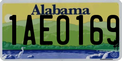 AL license plate 1AE0169