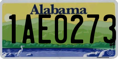 AL license plate 1AE0273