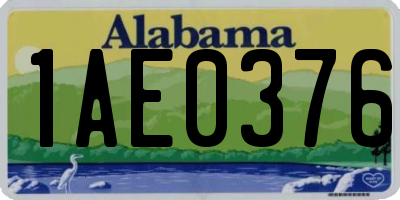AL license plate 1AE0376