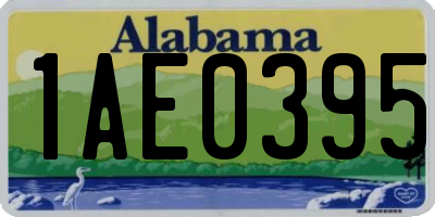 AL license plate 1AE0395