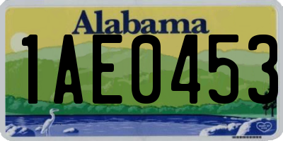 AL license plate 1AE0453