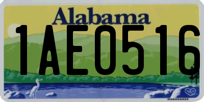 AL license plate 1AE0516