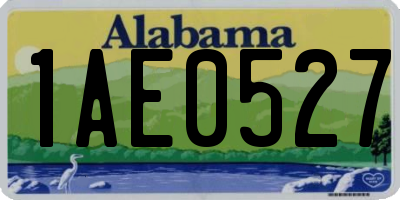 AL license plate 1AE0527