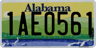AL license plate 1AE0561