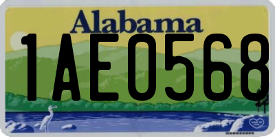 AL license plate 1AE0568