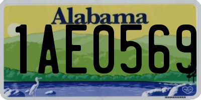 AL license plate 1AE0569