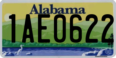 AL license plate 1AE0622