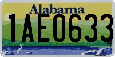 AL license plate 1AE0633