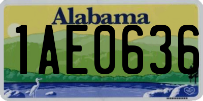 AL license plate 1AE0636