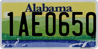 AL license plate 1AE0650