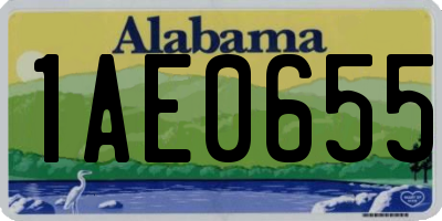 AL license plate 1AE0655