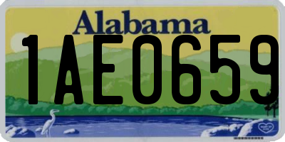 AL license plate 1AE0659