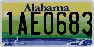 AL license plate 1AE0683