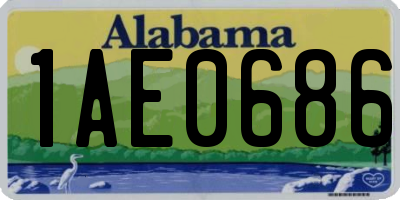 AL license plate 1AE0686