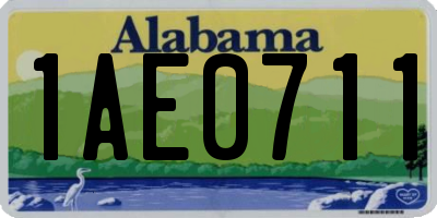 AL license plate 1AE0711