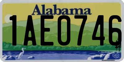 AL license plate 1AE0746