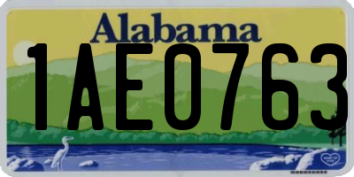AL license plate 1AE0763