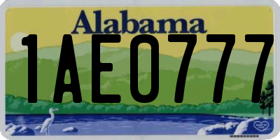 AL license plate 1AE0777