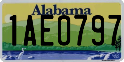 AL license plate 1AE0797