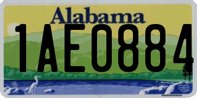 AL license plate 1AE0884
