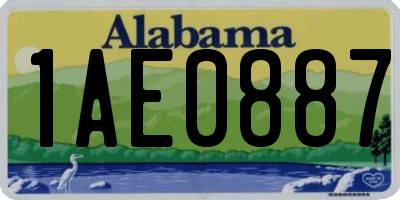 AL license plate 1AE0887