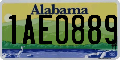 AL license plate 1AE0889